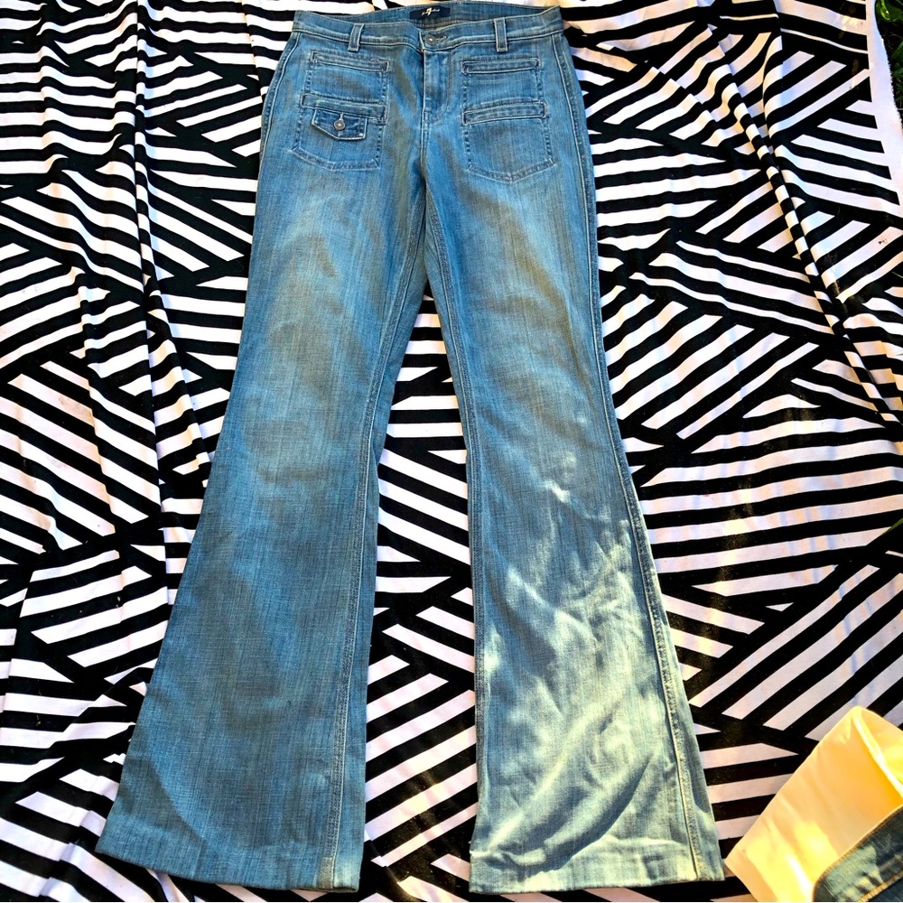 7 FOR ALL MANKIND | 4 Front Pocket Wide Leg Jeans